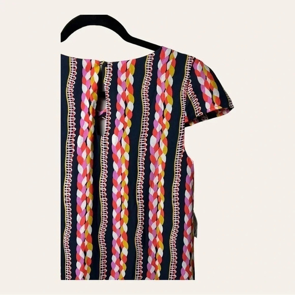 0415W. MOD CLOTH SHARED SENTIMENT SHIFT DRESS ROPES PRINT SIZE SMALL MULTICOLOR - Picture 5 of 9